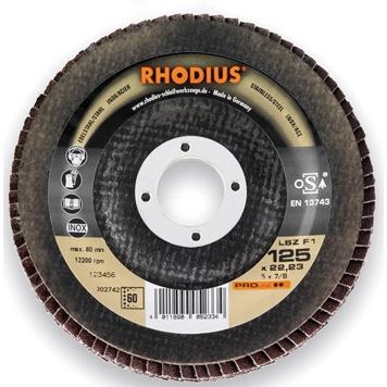 Thumbnail - Rhodius, Schleifmittel, 202699 LSZ F1 Lamellenschleifscheibe Stahl/Inox 180 x 22,23 mm K40 (K40)