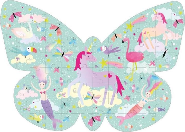 Image du produit ‎Floss & Rock antasy Jigsaw en forme de papillon 80pc avec boîte en forme - 38P3436 (80 pièces)