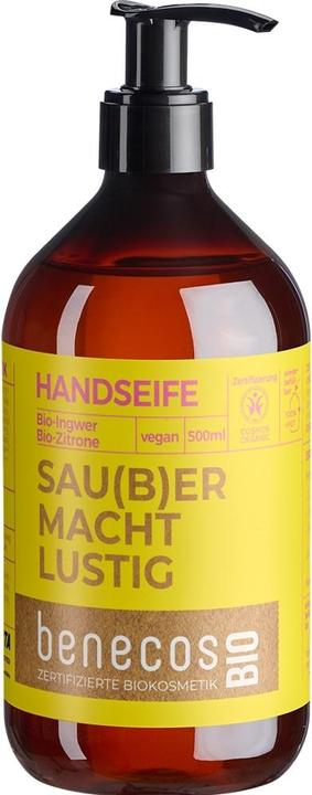 Benecos Handseife Ingwer+Zitrone (Flüssigseife, 500 ml)