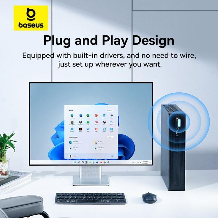 Produktbild Baseus BS-OH170 650 Mbit/s 5 GHz USB-Netzwerkkarte – Schwarz (USB)