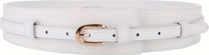 Only-Bags.Store Schicker breiter Gürtel aus echtem Kunstleder - vielseitig einsetzbar für Casual, Formales und