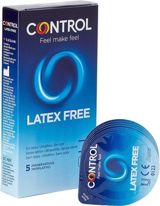 Produktbild Control Latex Free» 5 latexfreie Kondome - absolut geruchslos und hypoallergen (5 Stk.)