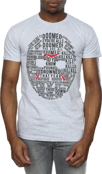 Produktbild Absolute Cult Jason Text Mask TShirt (L)