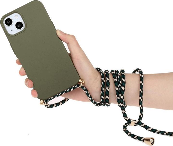 Immagine prodotto Cover-Discount iPhone 15 - Custodia ecologica con catena verde scuro (Apple iPhone 15)