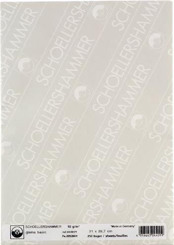 Actual product image Schoellershammer SCH™LLERSHAMMER drawing paper, DIN A4, highly transparent (90 g/m², 250 x)