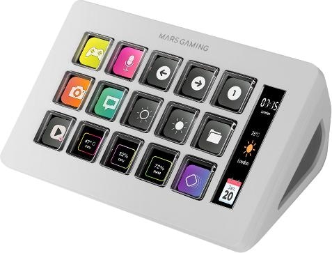 Image du produit Mars Gaming Console De Streaming Deck Slim Msd-One (Blanc)
