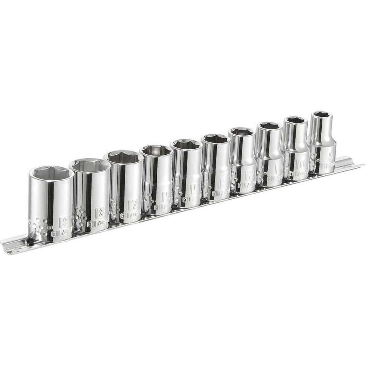 Expert by Facom, Steckschlüssel + Stecknuss, 1/2" Drive, 10 pc socket set, includes 6