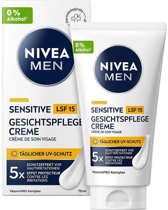 NIVEA MEN Sensitive (75 ml, Day cream, SPF 15)