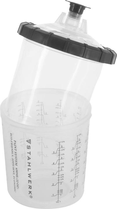 Produktbild Stahlwerk HVLP Lackierpistole SG-250 ST Sprühpistole mit 650 ml Fliessbecher