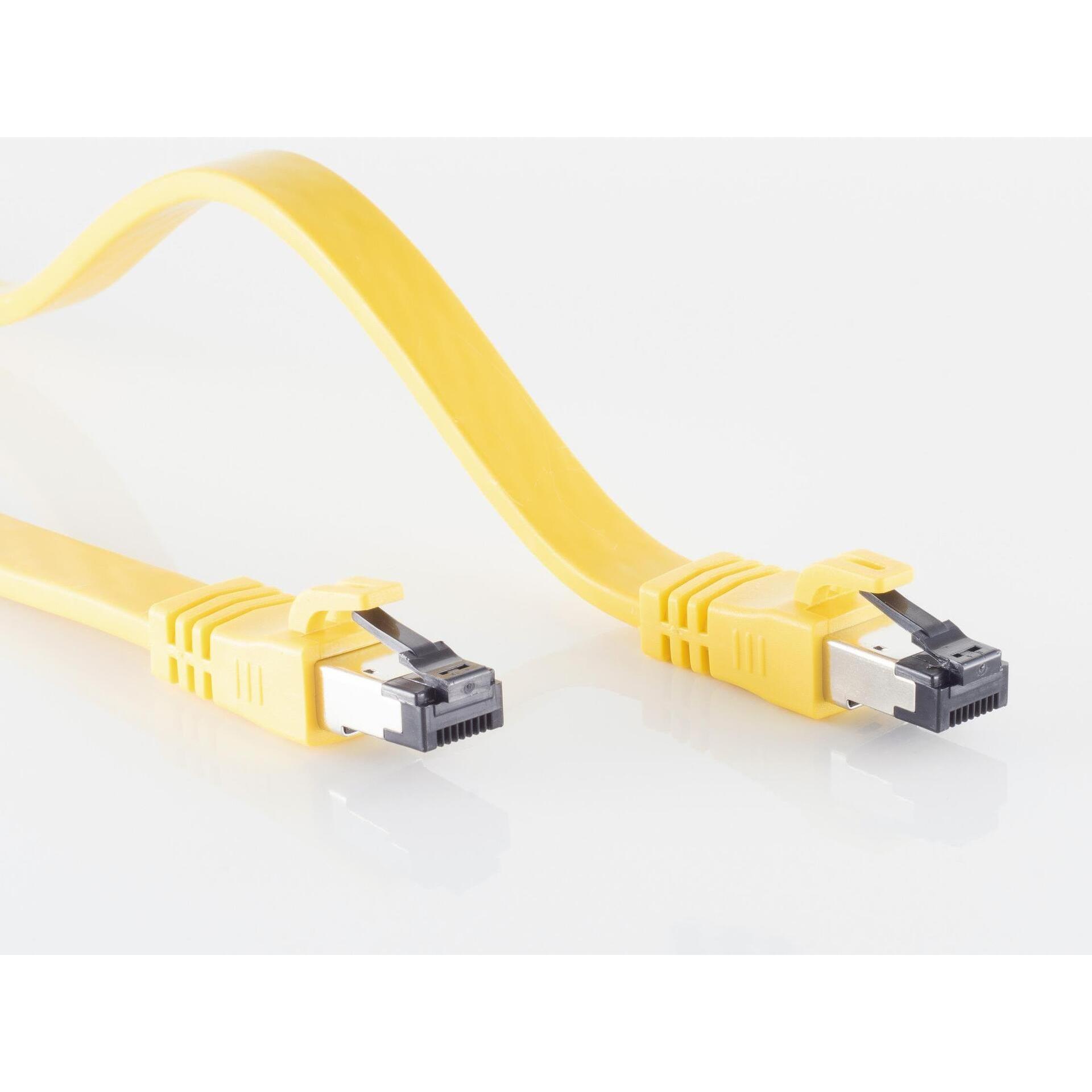 Thumbnail - Shiverpeaks S/CONN maximum connectivity Netzwerk-Patchkabel CAT 8.1 U/FTP (PIMF) flach Halogenfrei (LSZH) gelb 7 (U/FTP,...