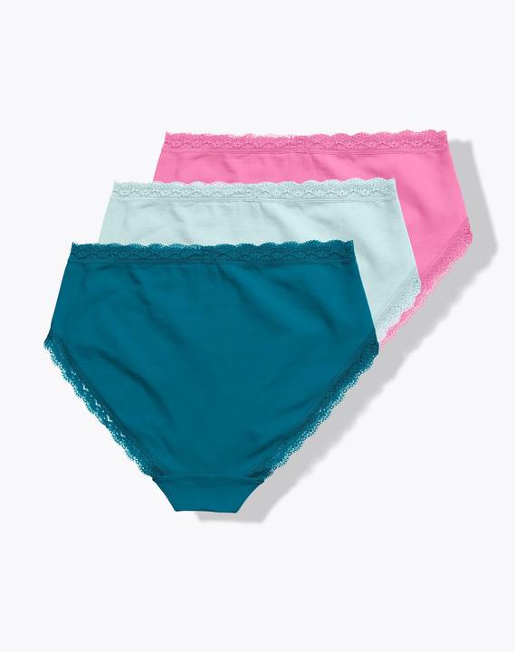 Produktbild Ulla Popken Midislips, 3er-Pack, Spitzenband (56, 3er Pack)