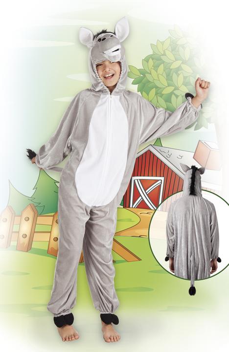 Immagine prodotto Boland Costume da asino per bambino: tuta di peluche con cappuccio (140)