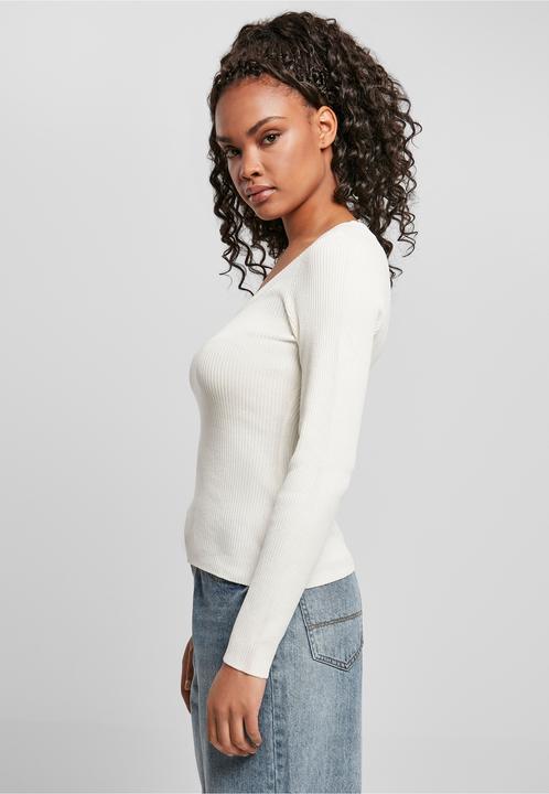 Produktbild Urban Classics Ladies Wide Neckline Sweater (XXL)