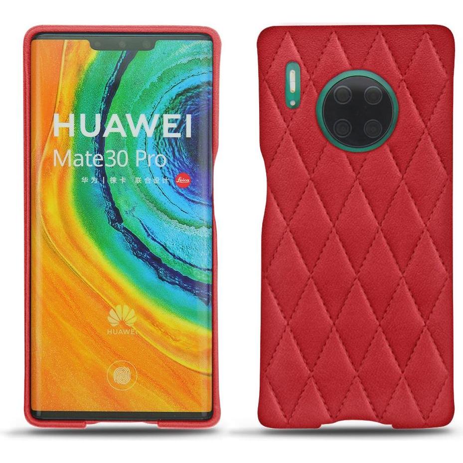 Noreve Lederschutzhülle (Huawei Mate 30 Pro), Smartphone Hülle, Rot