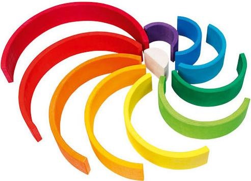 Image du produit Goki Blocs arc-en-ciel