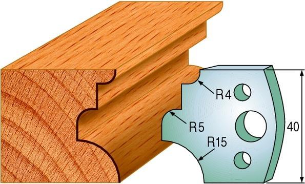 Actual product image CMT 690.129 Profilmesserpaar Höhe 40 mm Nummer 129 (Replacement blade)
