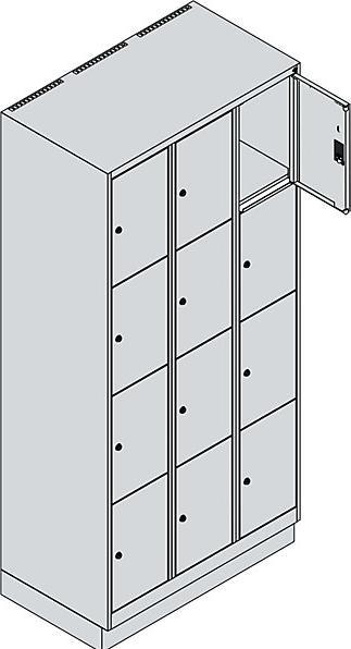 Actual product image C+P Classic PLUS locker cabinet (90 x 50 x 195 cm)