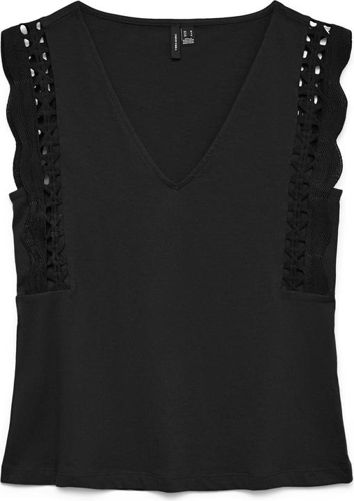 Immagine prodotto Vero Moda T-Shirt mit V-Ausschnitt und Rüschenärmeln (M)