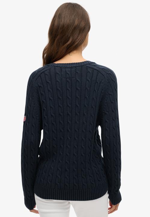 Produktbild Superdry Lässiger Strickpullover mit Zopfmuster (10XL)