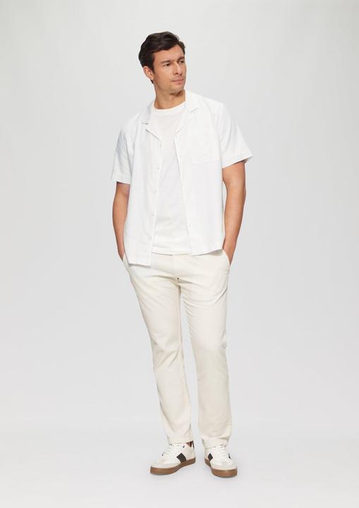 Produktbild S.Oliver Hemd Resort Fit: Strukturiertes Kurzarmhemd aus Leinenmix (L)