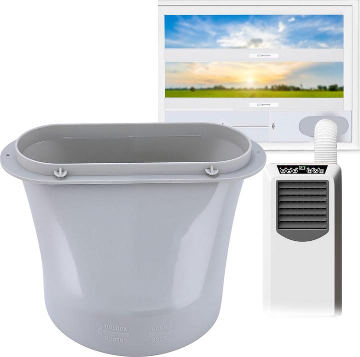 Actual product image Casativo Exhaust air hose adapter for air conditioning exhaust air hoses