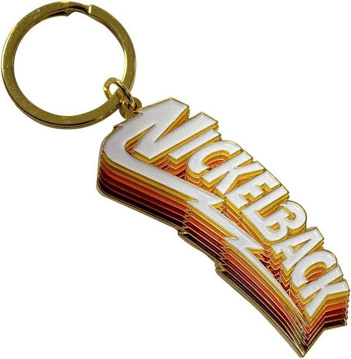 Actual product image Nickelback Gradient Shadows Enamel Keyring