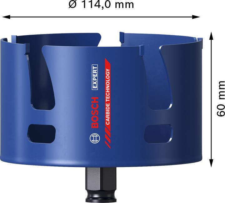 Productafbeelding Bosch Professional Zubehör Expert Gatenzaag voor bouwmateriaal, 114 x 60 mm (114 mm)