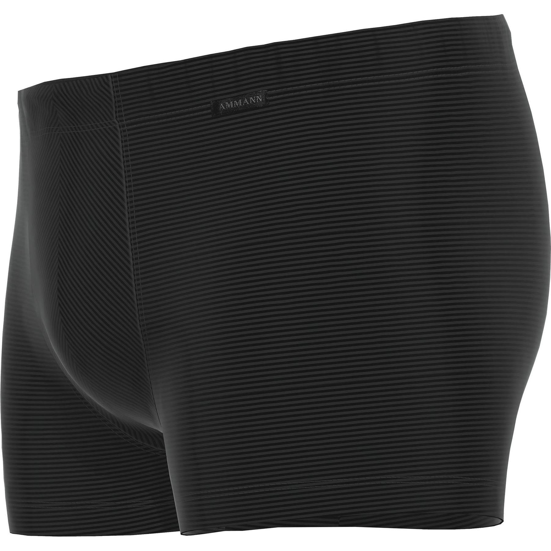 Thumbnail - Ammann, Herren, Unterhosen, Boxershort Casual Bequem sitzend Cotton & More Retro Short, Schwarz, (3XL, Einzelpack)