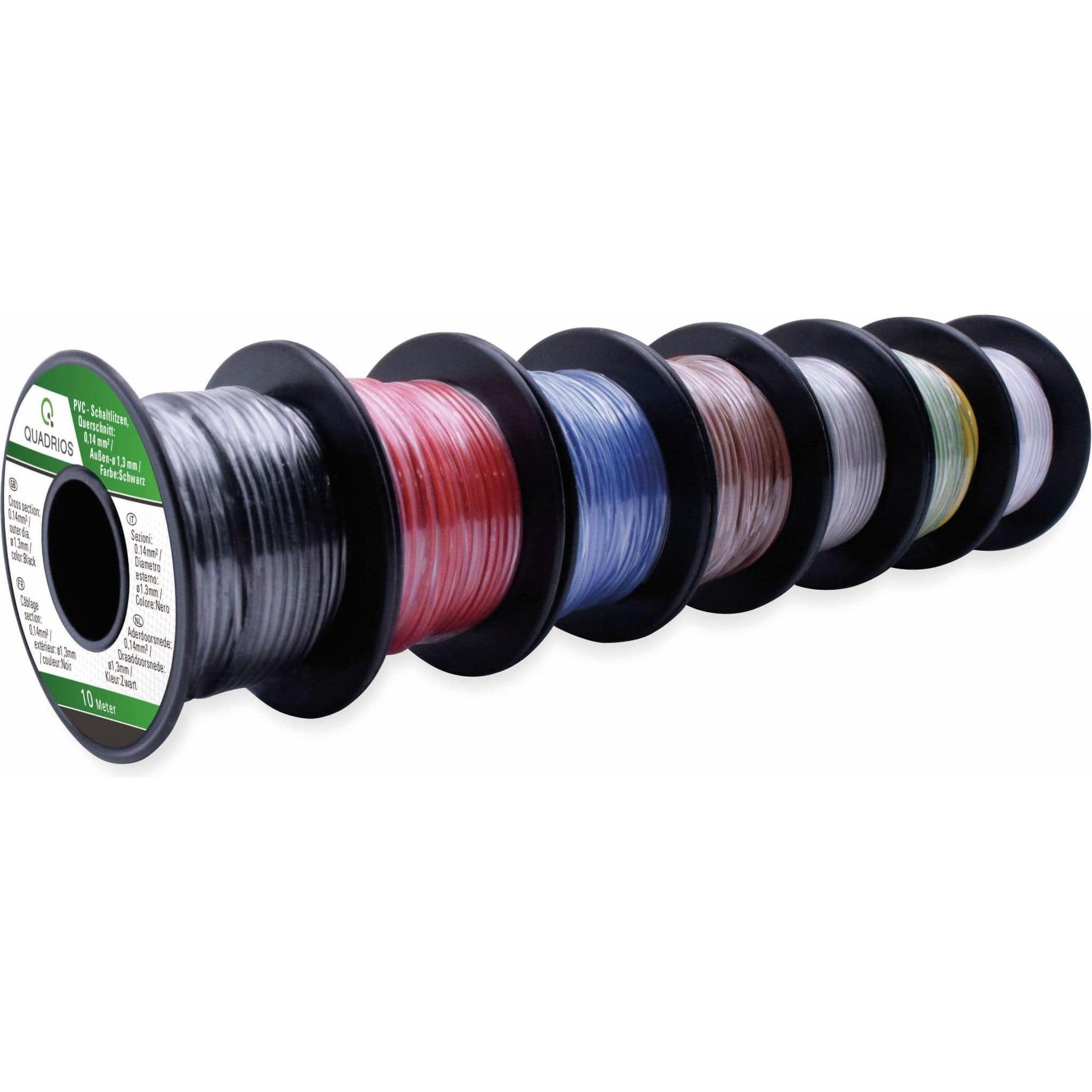 Thumbnail - Quadrios, Kabelleitung, 19011CA084 Litze LiFY 1 x 0.14 mm² Blau, Braun, Grün, Gelb, Grau, Rot, Schwarz, Weiss 70 m (70 m...