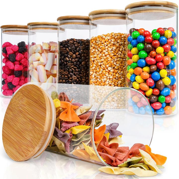 Produktbild Deco haus Vorratsgläser-Set mit Deckel (1.40 l)