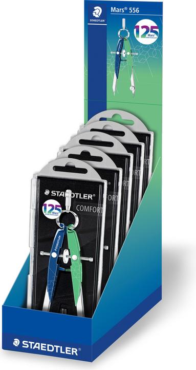 Staedtler Zirkel Mars 556 comfort, 125 Mars A blau/grün