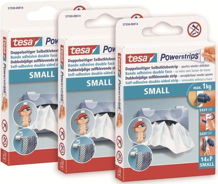 Produktbild tesa 3x Powerstrips Gardinenhaken 12 Haken
