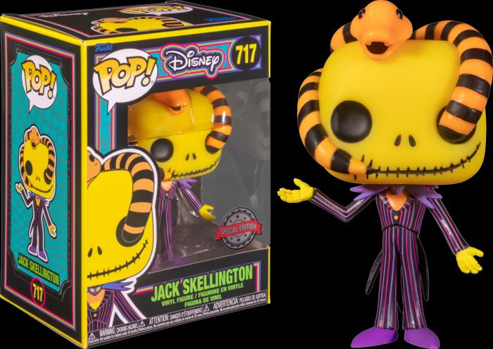 Image du produit Funko L'étrange Noël de Mr Jack POP! Disney Vinyl figurine Jack (snake) (BLKLT) 9 cm