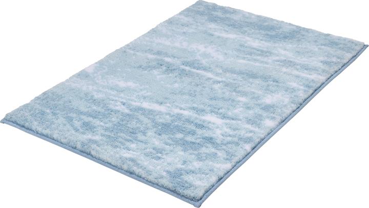Actual product image Kleine Wolke Nevoa bath rug 60 x 90 cm, light blue/white (60 x 90 cm)