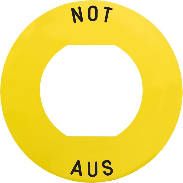 Actual product image Schneider Electric Label Ř60 for emergency stop button, with ZBY9260M