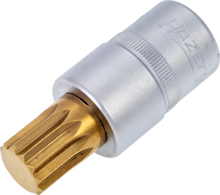 Produktbild HAZET Schraubendreher-Steckschlüsseleinsatz 990-16 ∙ Vierkant12,5 mm (1/2 Zoll) ∙ Innen Vielzahn Pr…