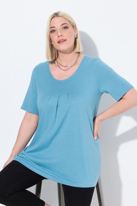 Actual product image Ulla Popken Essential Front Pleat Tee (46, 48)