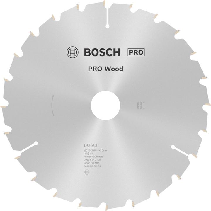 Image du produit Bosch Professional Zubehör Lame de scie circulaire PRO Wood, 216 x 2 x 30 mm