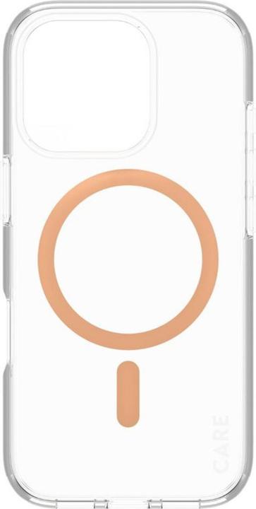 Actual product image PanzerGlass CARE by ® Flagship Case Transparent Urban Combat w. Peachy MagSafe iPhone '24 6.3" Pro (Apple iPhone 16 Pro)