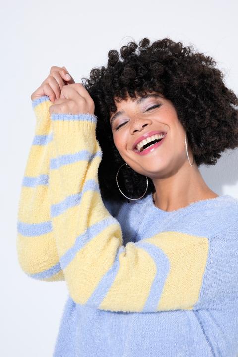 Produktbild Angel of Style Pullover, Loose Fit, Ringel-Ballonärmel (50, 52)