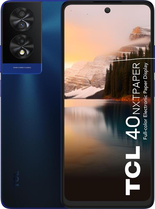 Produktbild TCL 40 NxtPaper (256 GB, Midnight Blue, 6.78", Dual SIM, 50 Mpx, 4G)