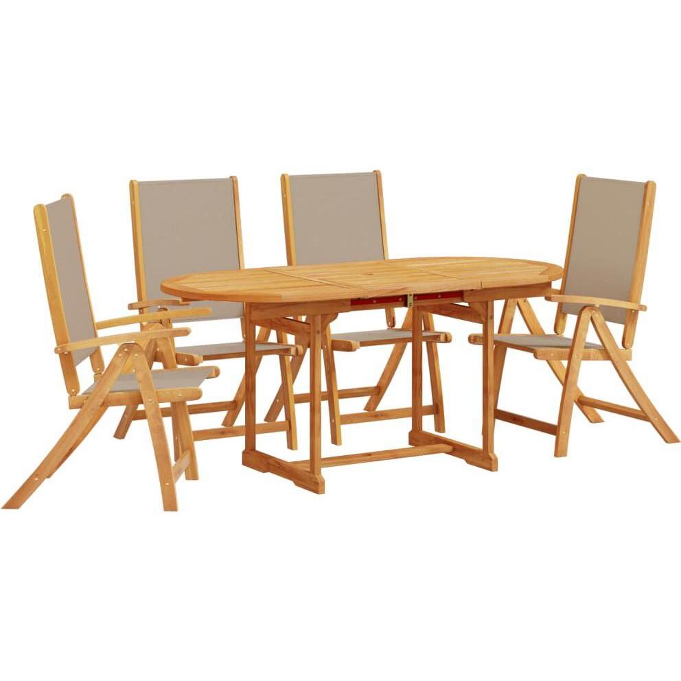 VidaXL, Gartentisch + Balkontisch, Keir (80 cm)