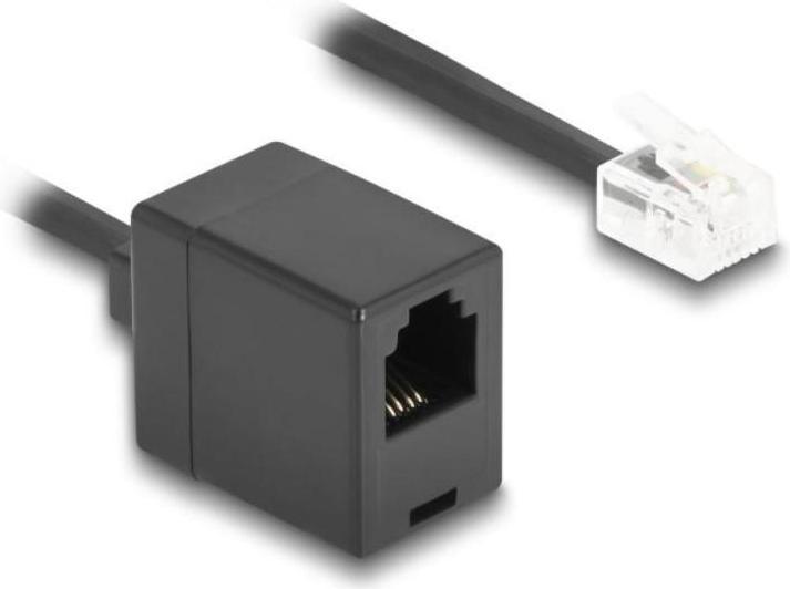 Cavo Hama Di Collegamento TAE-N A Spina Modulare 6p4c Per Modem E Telefono, 6 Metri, Nero