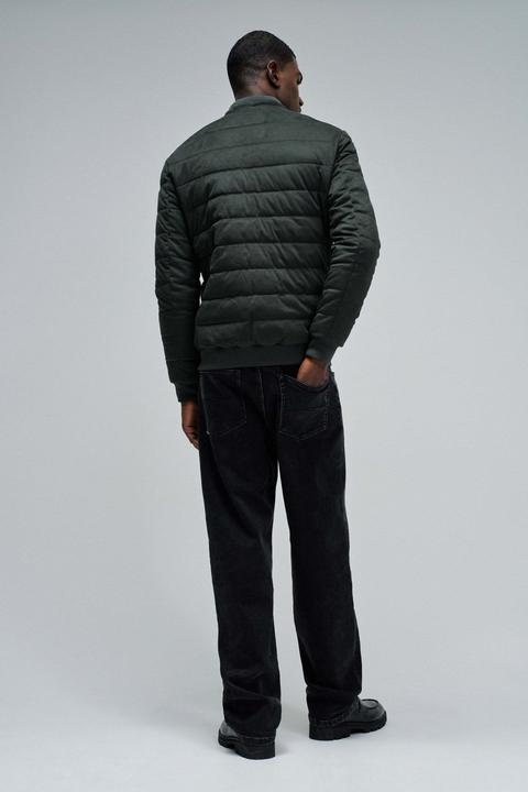 Produktbild Salsa Jeans Steppjacke Suede Puffer Bomber Jacket (M)