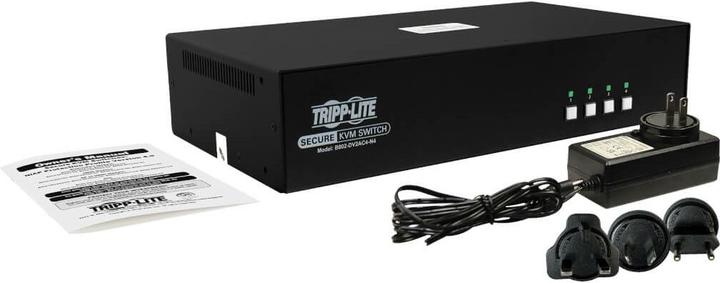 Image du produit Eaton TIPPLITE Secure NIAP Commutateur KVM double écran DVI 4 ports audio CAC