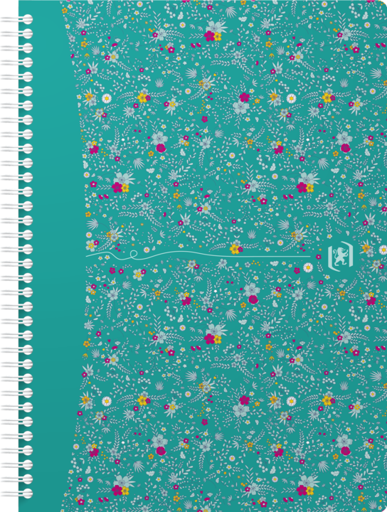 Produktbild Oxford FORME FLORAL - Spiralbuch (B5, Kariert, Harter Einband)