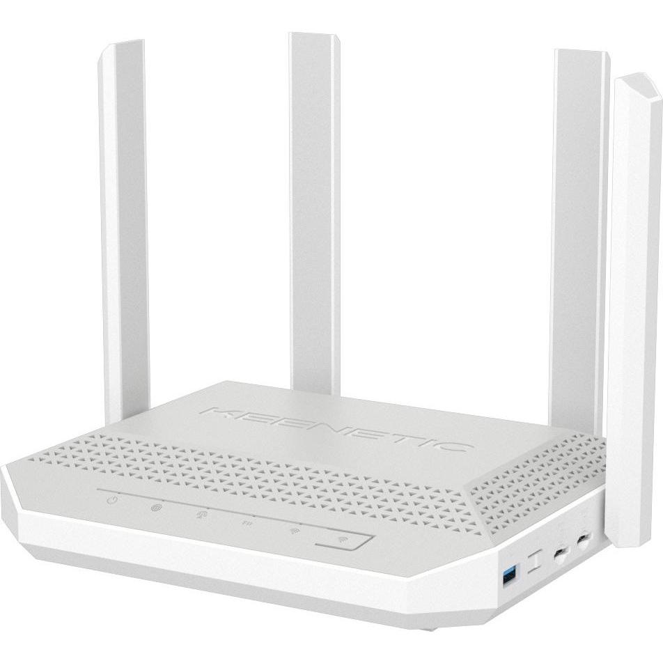 Keenetic Hopper 4G+ Router Mesh 4G Wireless AX 3000Mbps Dual-Band Bianco, Router, Bianco, Grigio