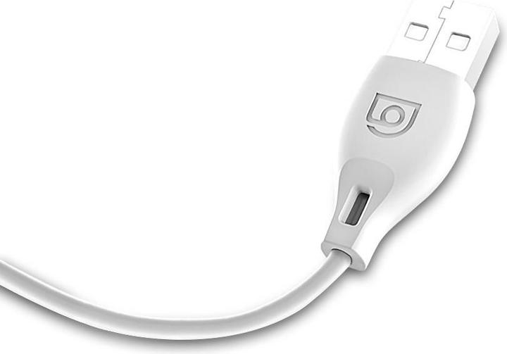 Actual product image Dudao USB to USB-C cable L4T 2.4A 1m (white) (1 m)