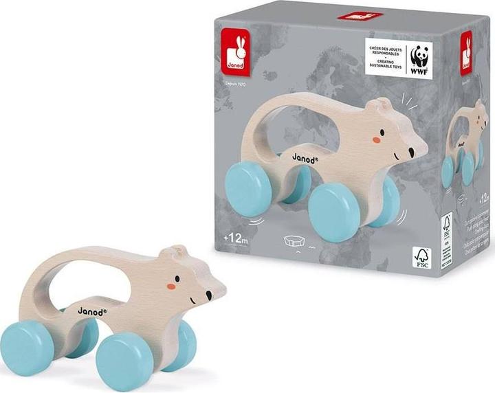 Produktbild Janod WWF Greifling Auto Eisbär