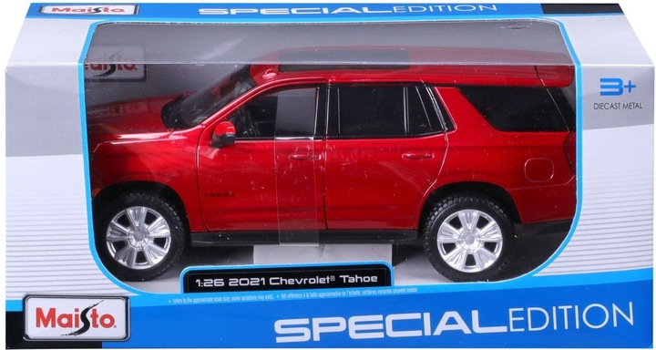 Produktbild Maisto Chevrolet Tahoe 2021 1/24 red